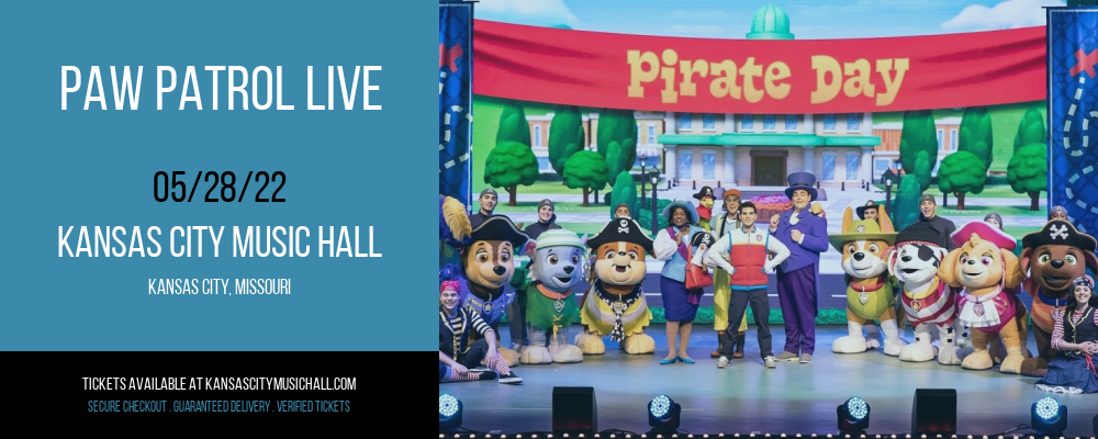 Paw Patrol Live at Kansas City Music Hall tickets Paw Patrol Live at Kansas City Music Hall