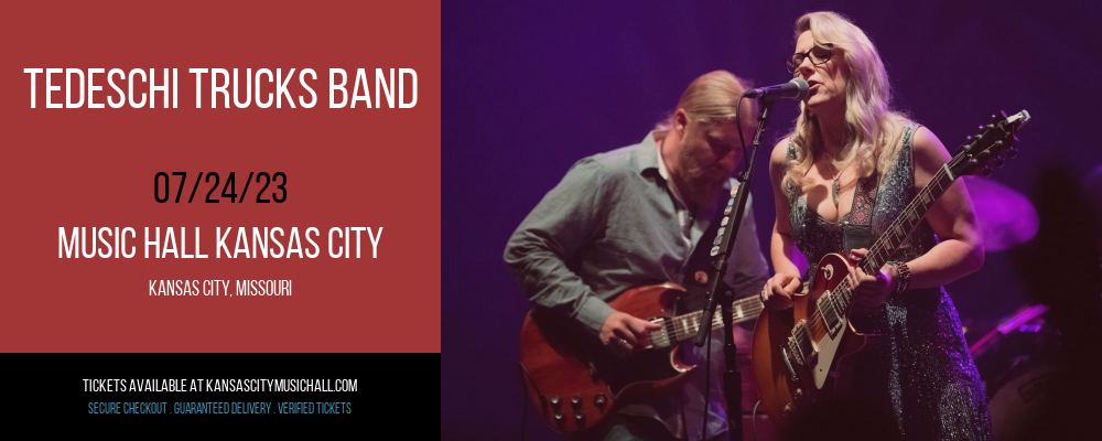 Tedeschi Trucks Band at Kansas City Music Hall tickets Tedeschi Trucks Band at Kansas City Music Hall